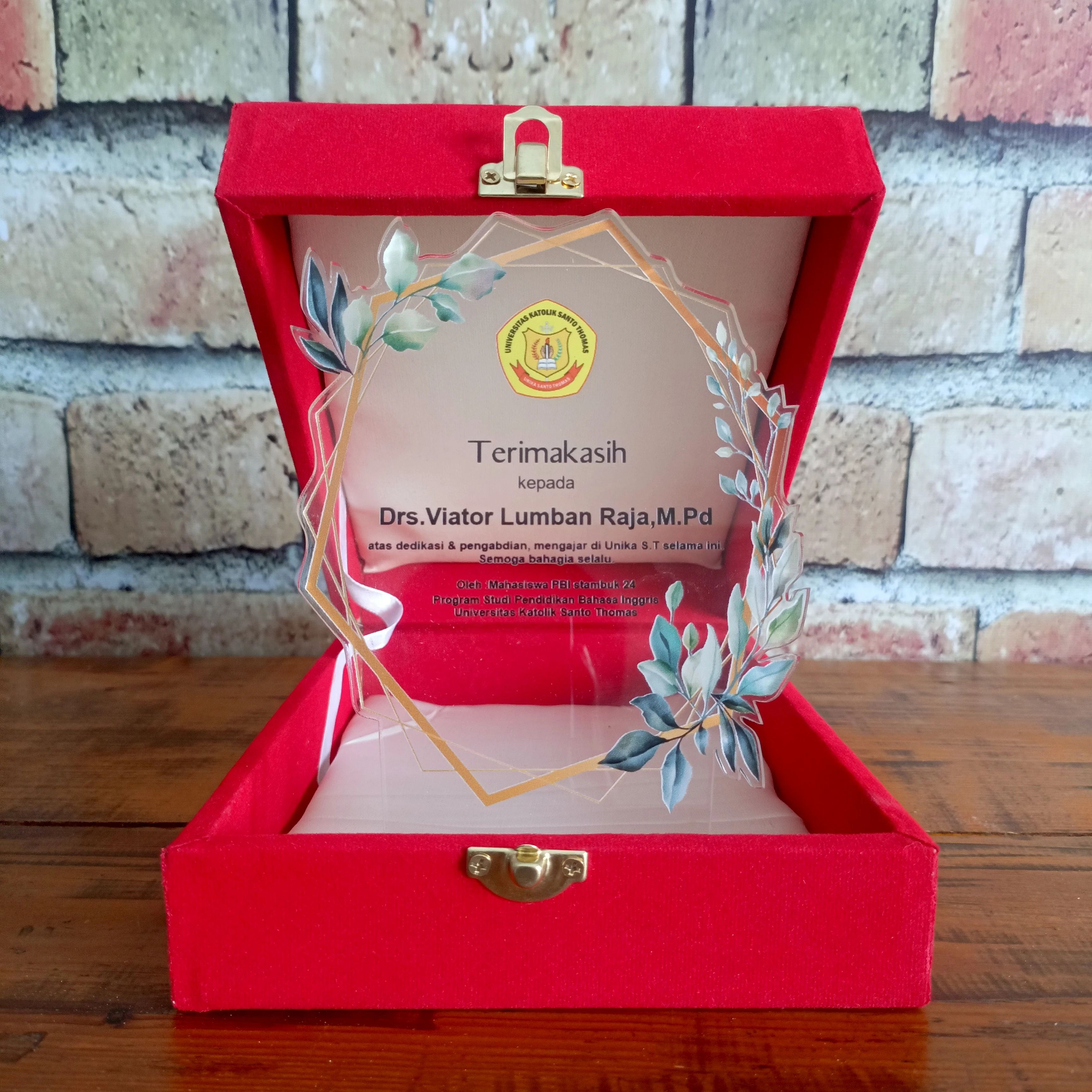 Thank You Plaque